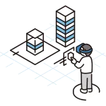 Metaverse Virtual Space SVG Icon